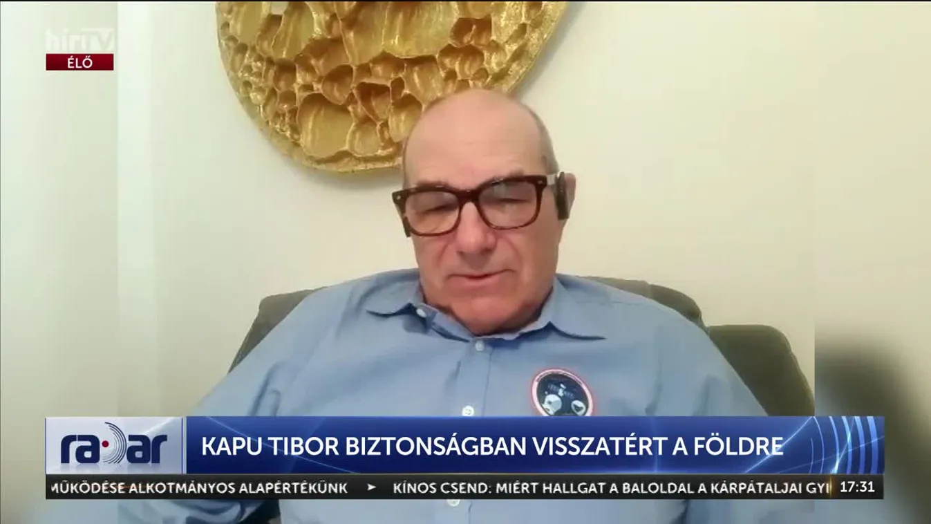 Radar - KAPU TIBOR BIZTONSÁGBAN VISSZATÉRT A FÖLDRE