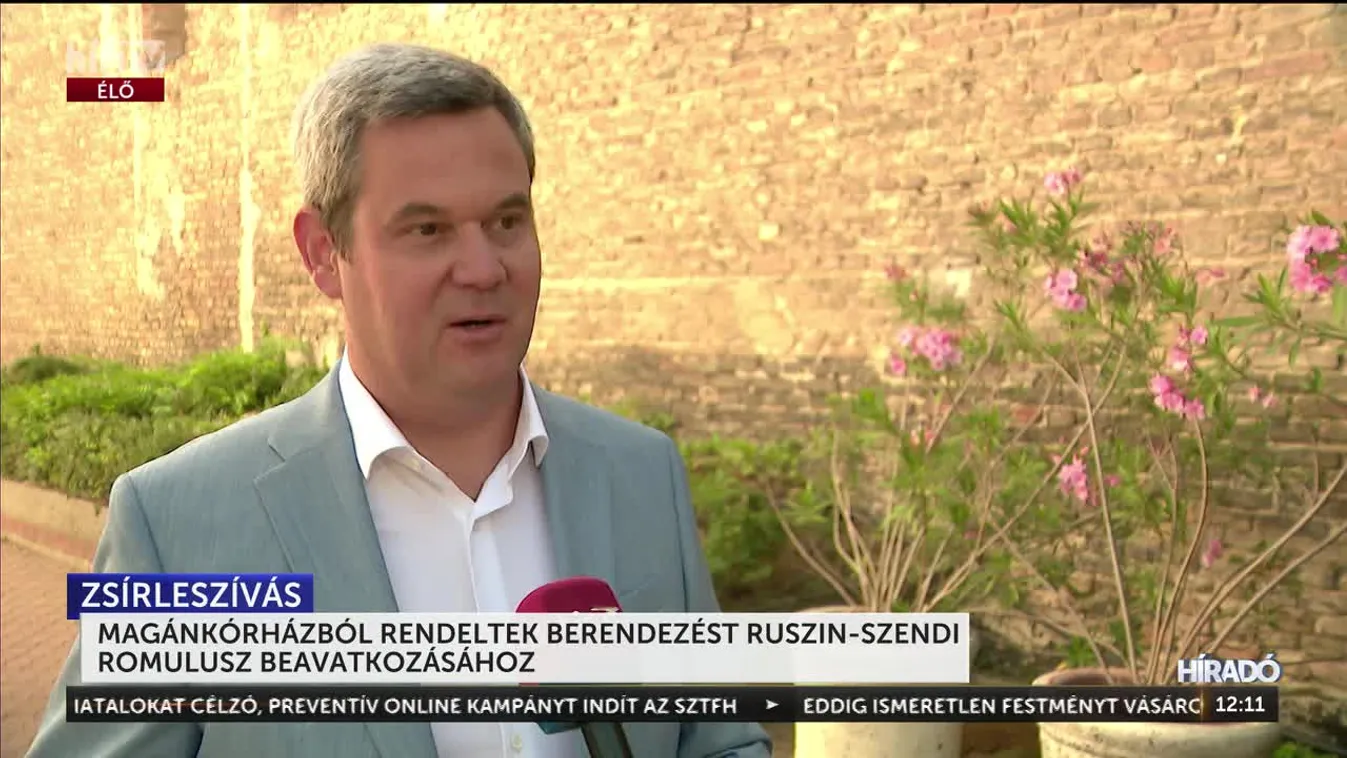 Magánkórházból rendeltek berendezést Ruszin-Szendi Romulusz beavatkozásához