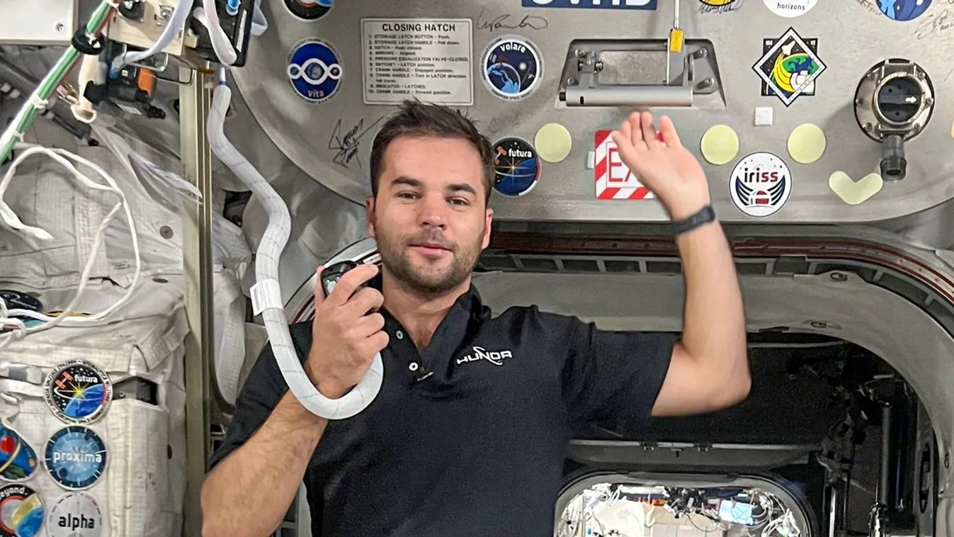 Gyermekek kérdeztek Győrből Kapu Tibor kutatóűrhajóstól