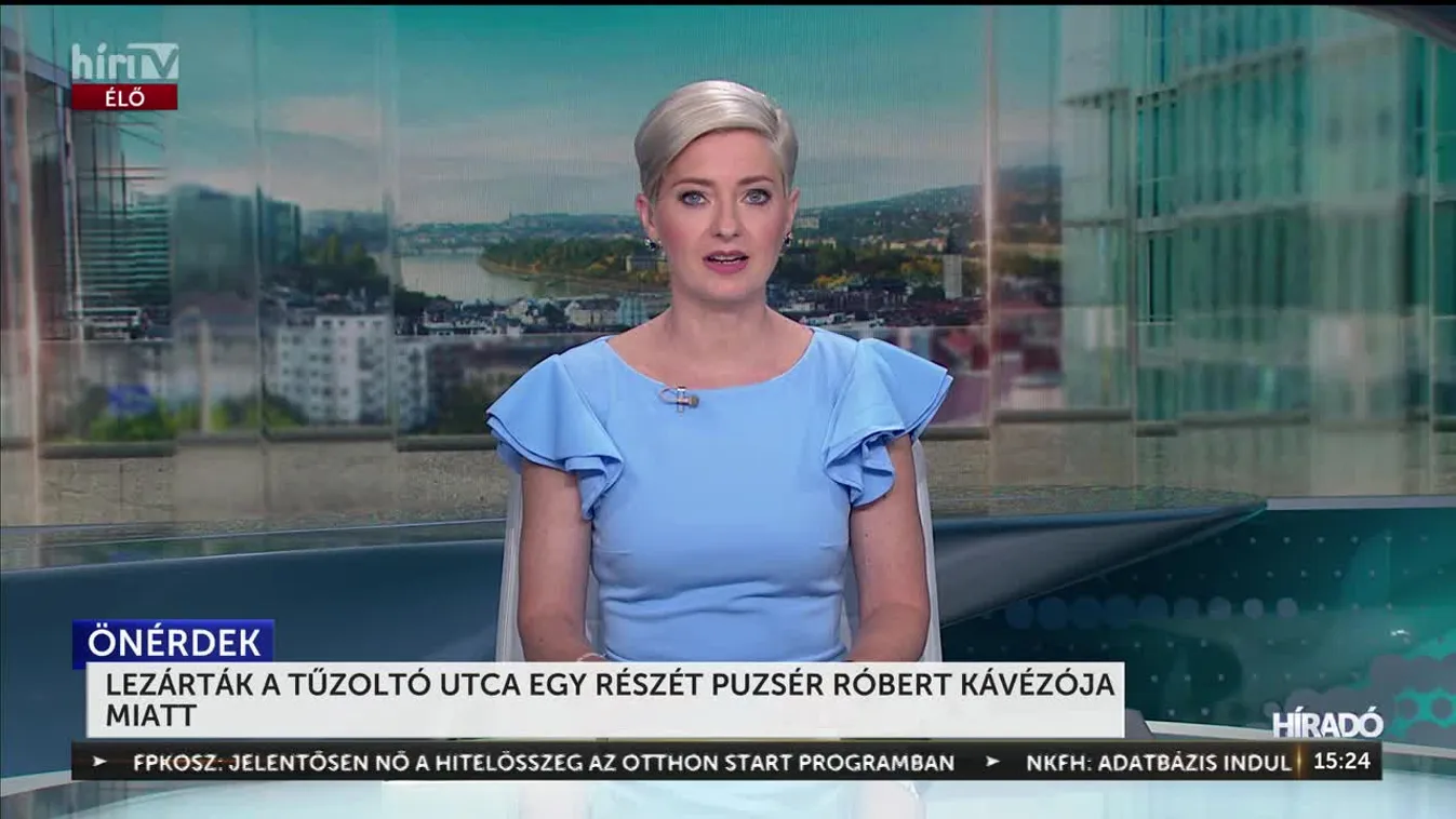 LEZÁRTÁK A TŰZOLTÓ UTCA EGY RÉSZÉT PUZSÉR RÓBERT KÁVÉZÓJA MIATT