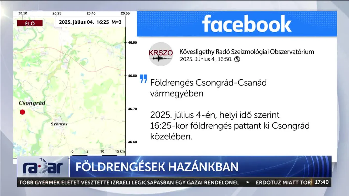 Radar – Földrengések hazánkban