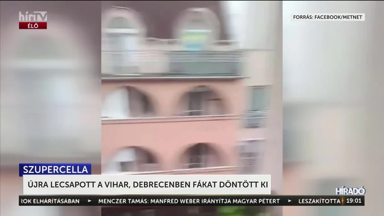 ÚJRA LECSAPOTT A VIHAR, DEBRECENBEN FÁKAT DÖNTÖTT KI