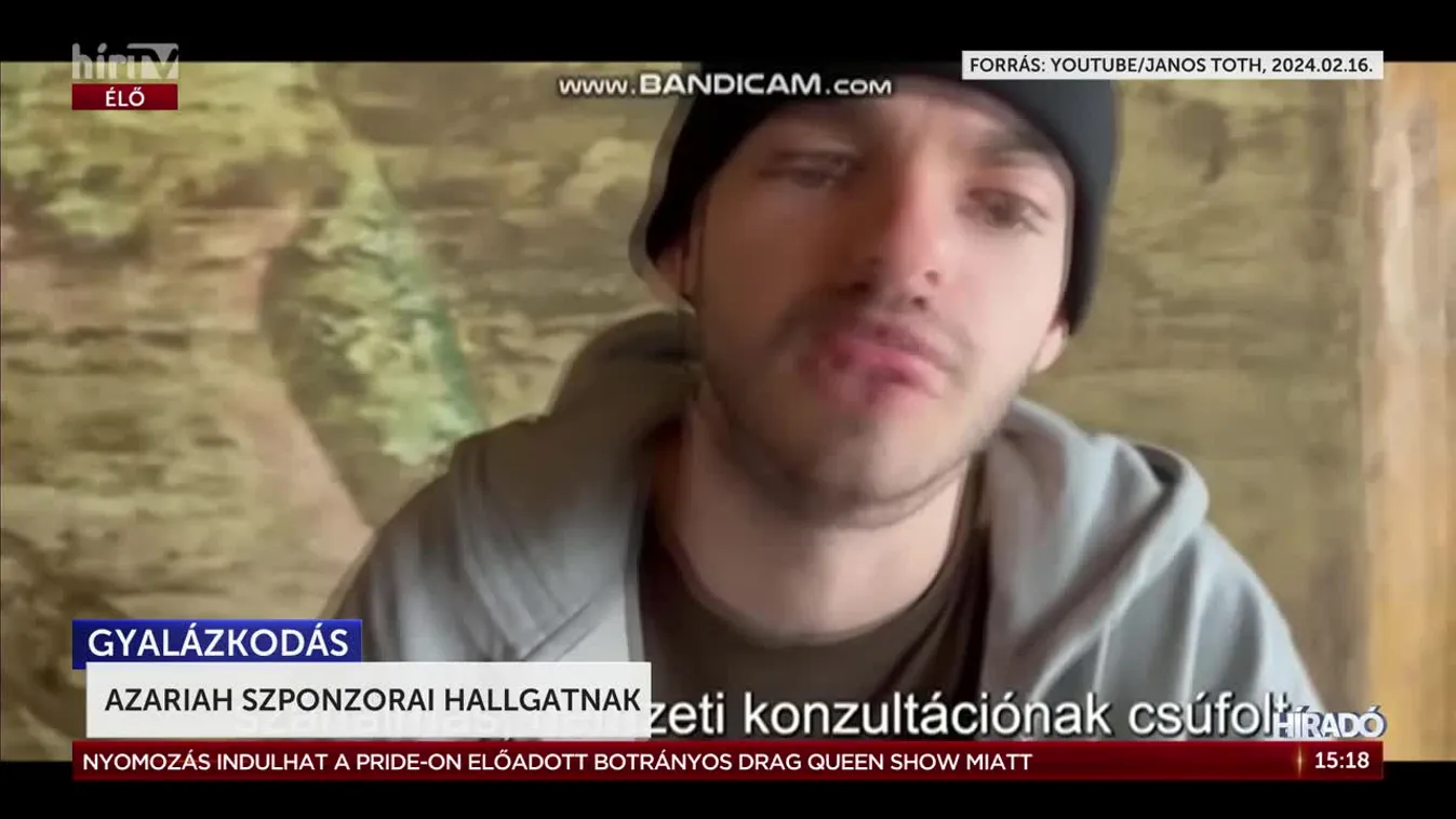 AZAHRIAH SZPONZORAI HALLGATNAK