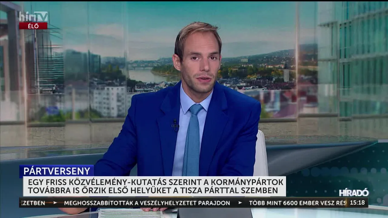 EGY FRISS KÖZVÉLEMÉNY-KUTATÁS SZERINT A KORMÁNYPÁRTOK TOVÁBBRA IS ŐRZIK ELSŐ HELYÜKET A TISZA PÁRTTAL SZEMBEN