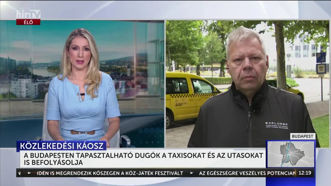 A Budapesten tapasztalható dugók a taxisokat és az utasokat is befolyásolja
