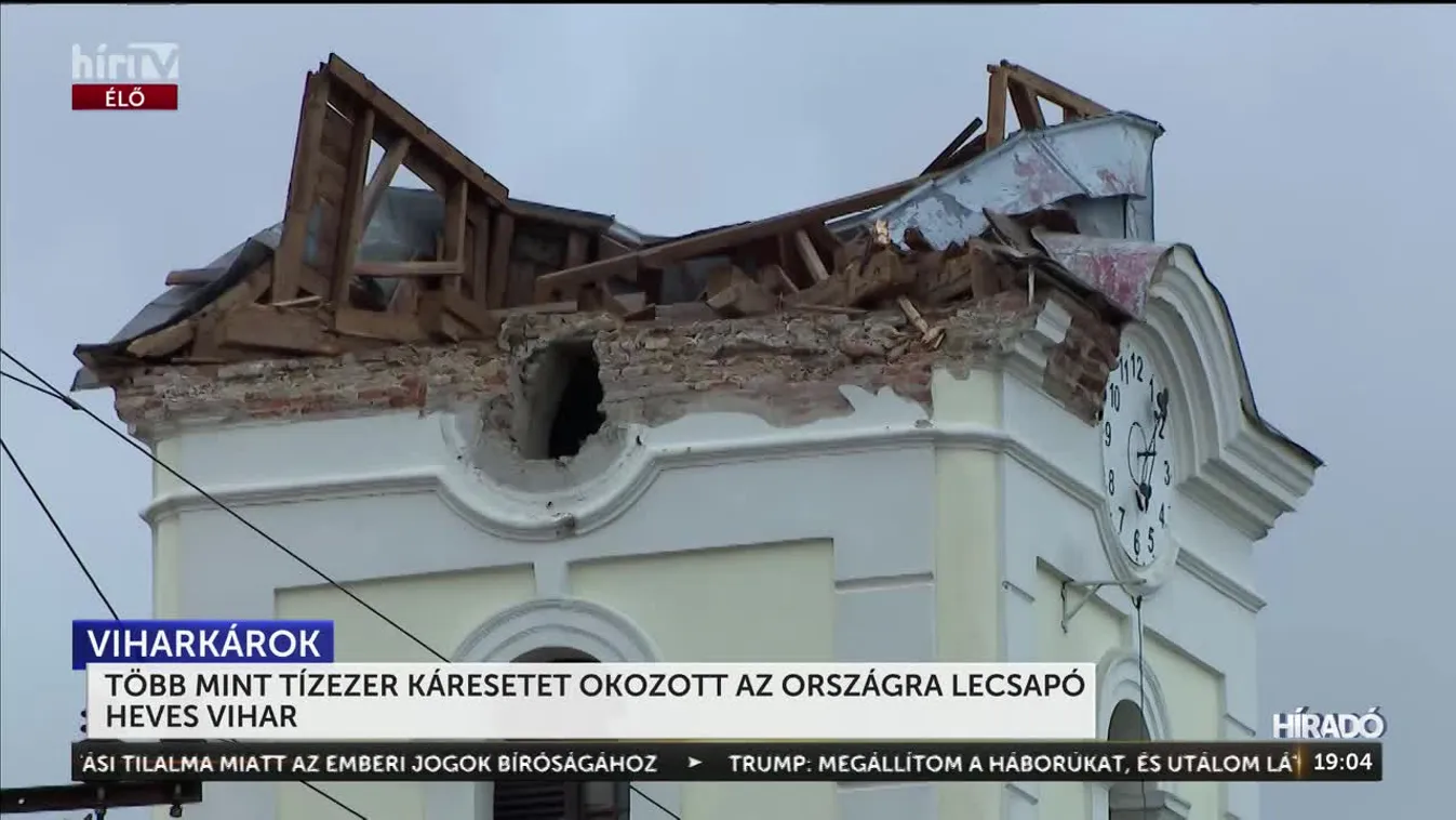 TÖBB MINT TÍZEZER KÁRESETET OKOZOTT AZ ORSZÁGRA LECSAPÓ HEVES VIHAR