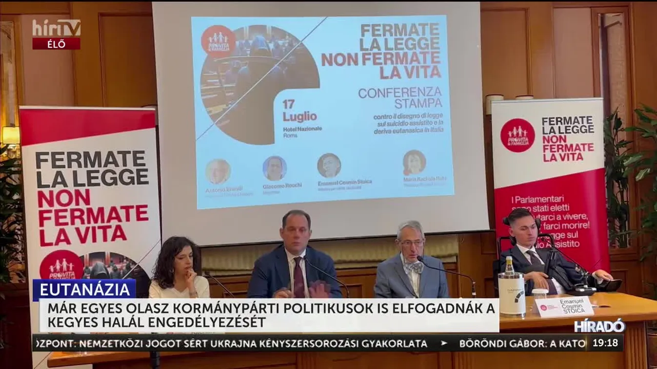 MÁR EGYES OLASZ KORMÁNYPÁRTI POLITIKUSOK IS ELFOGADNÁK A KEGYES HALÁL ENGEDÉLYEZÉSÉT