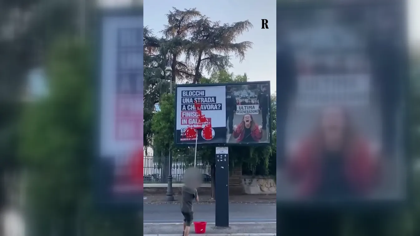 Plakátháború robbant ki Rómában – Salvini tiltakozik a baloldali ámokfutás ellen + videó
