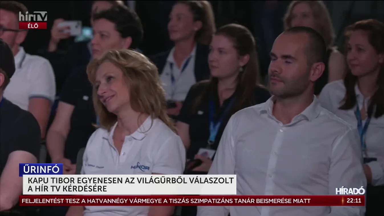 Kapu Tibor egyenesen az világűrből válaszolt a HírTV kérdésére