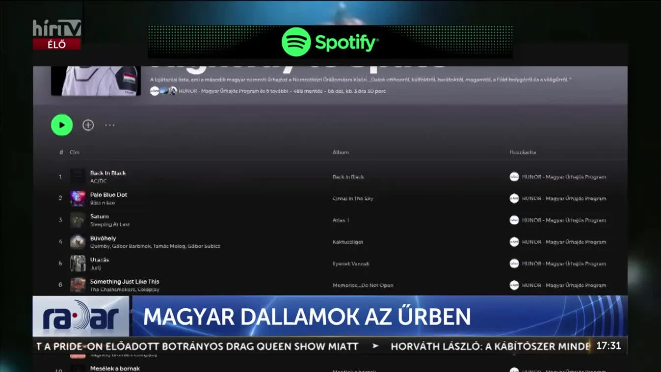 RADAR - MAGYAR DALLAMOK AZ ŰRBEN