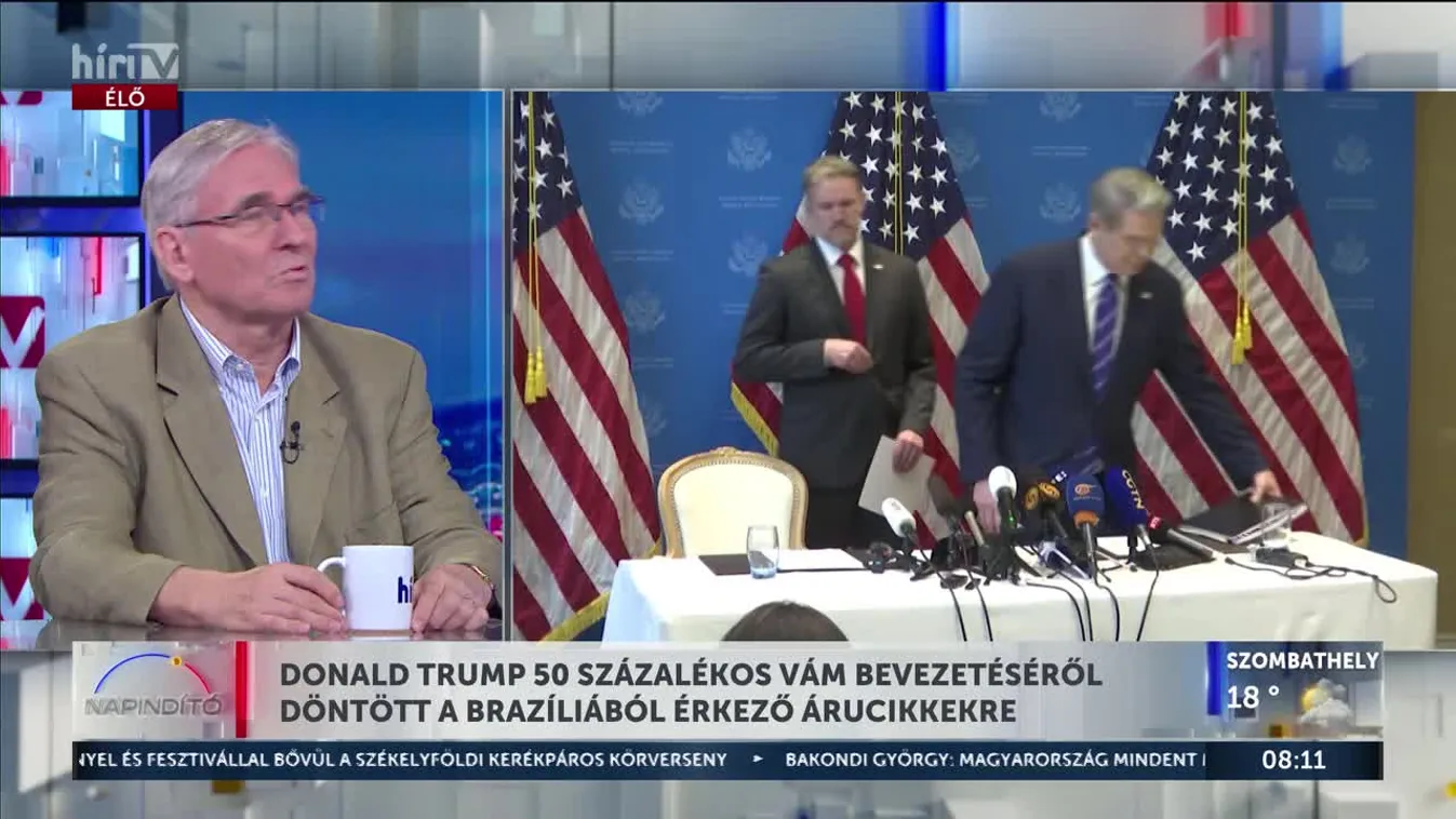 DONALD TRUMP 50 SZÁZALÉKOS VÁM BEVEZETÉSÉRŐL DÖNTÖTT A BRAZÍLIÁBÓL ÉRKEZŐ ÁRUCIKKEKRE
