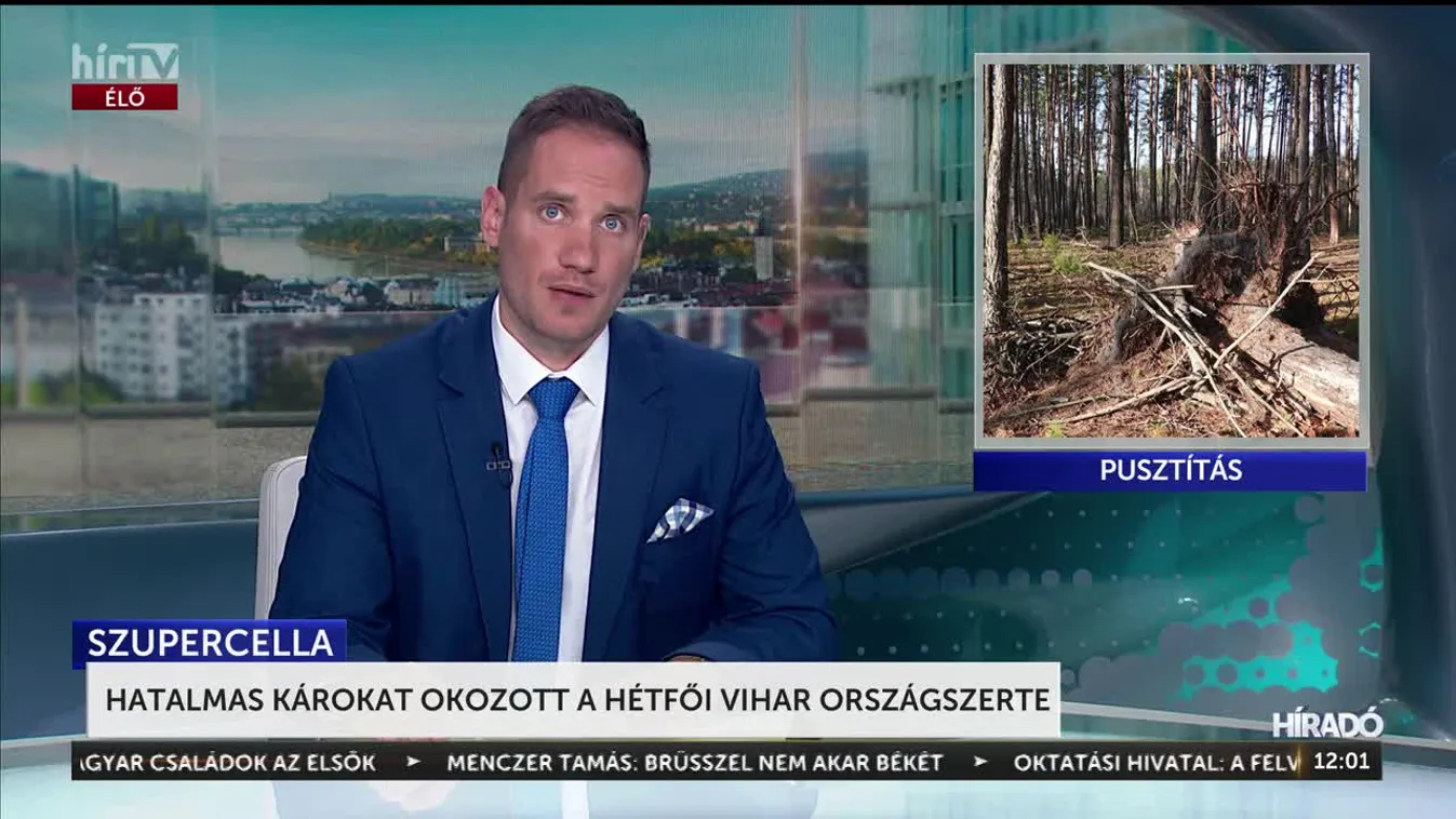 HATALMAS KÁROKAT OKOZOTT A HÉTFŐI VIHAR ORSZÁGSZERTE