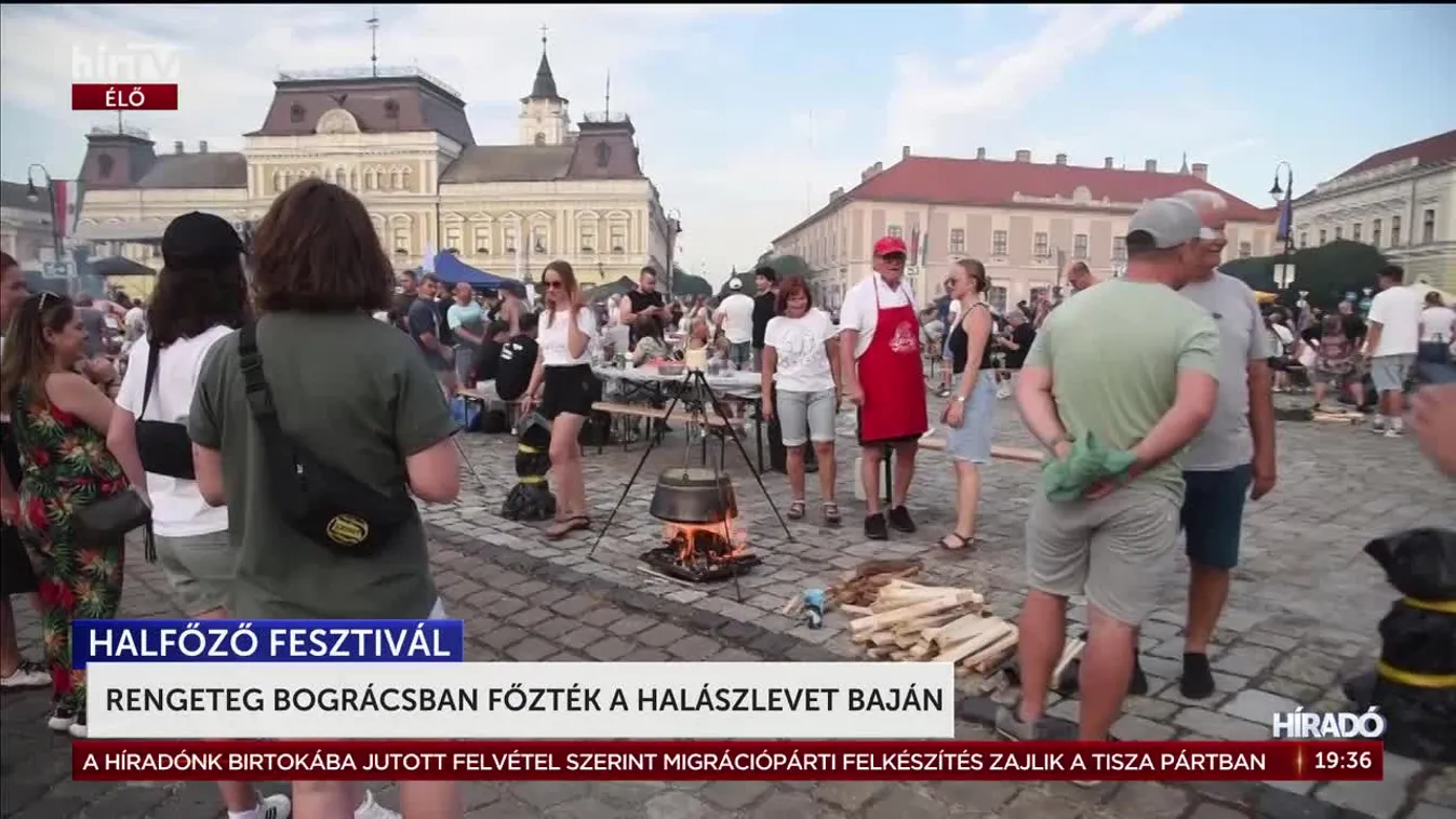 	Több száz bográcsban főtt a tradicionális bajai halászlé a Duna-parti városban