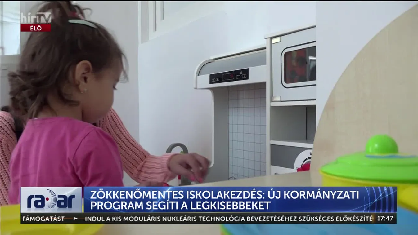 Radar - ZÖKKENŐMENTES ISKOLAKEZDÉS: ÚJ KORMÁNYZATI PROGRAM SEGÍTI A LEGKISEBBEKET