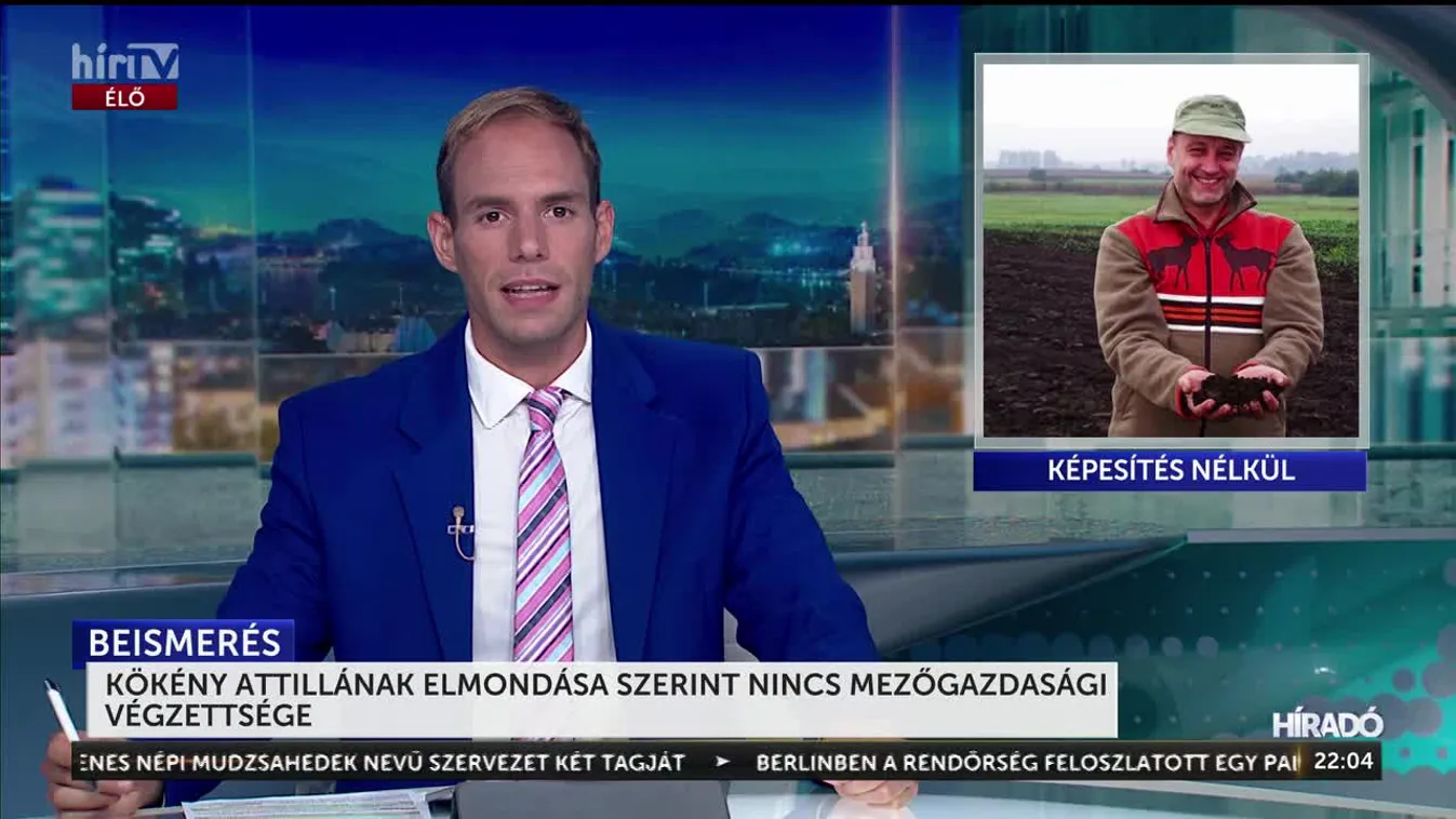 Kökény Attillának elmondása szerint nincs mezőgazdasági végzettsége