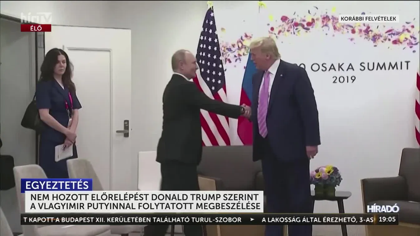 NEM HOZOTT ELŐRELÉPÉST DONALD TRUMP SZERINT A VLAGYIMIR PUTYINNAL FOLYTATOTT MEGBESZÉLÉSE