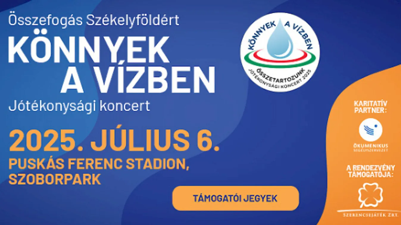 Elhalasztják a vasárnapi "Könnyek a vízben" segélykoncertet
