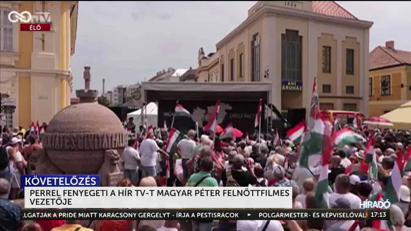 Perrel fenyegeti a HírTV-t Magyar Péter felnőttfilmes vezetője