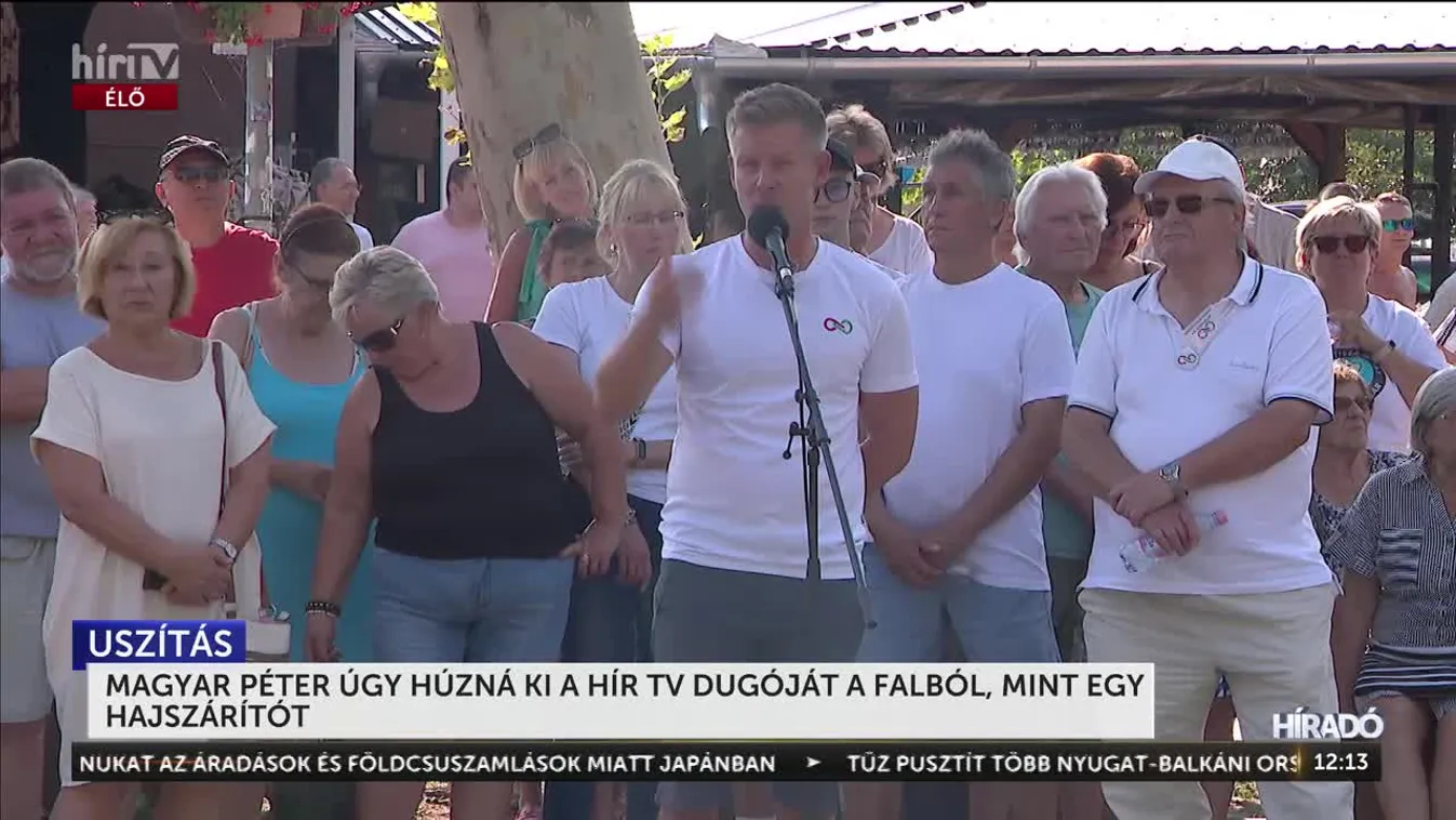 MAGYAR PÉTER ÚGY HÚZNÁ KI A HÍR TV DUGÓJÁT A FALBÓL, MINT EGY HAJSZÁRÍTÓT