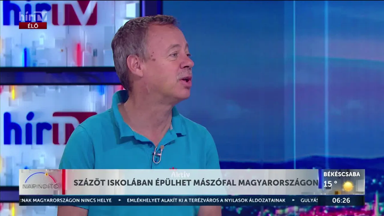 Százöt iskolában épülhet mászófal Magyarországon