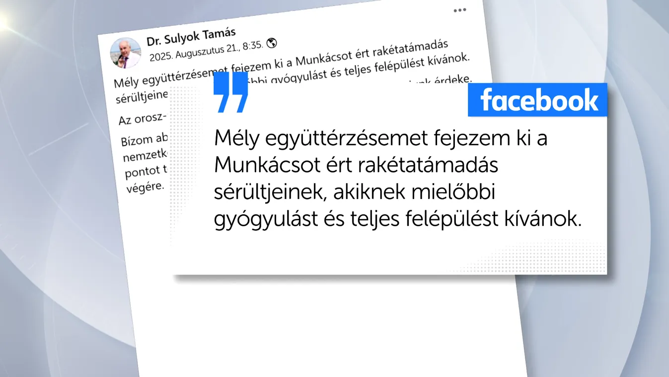 Sulyok Tamás üzent a Munkácsot ért támadás után
