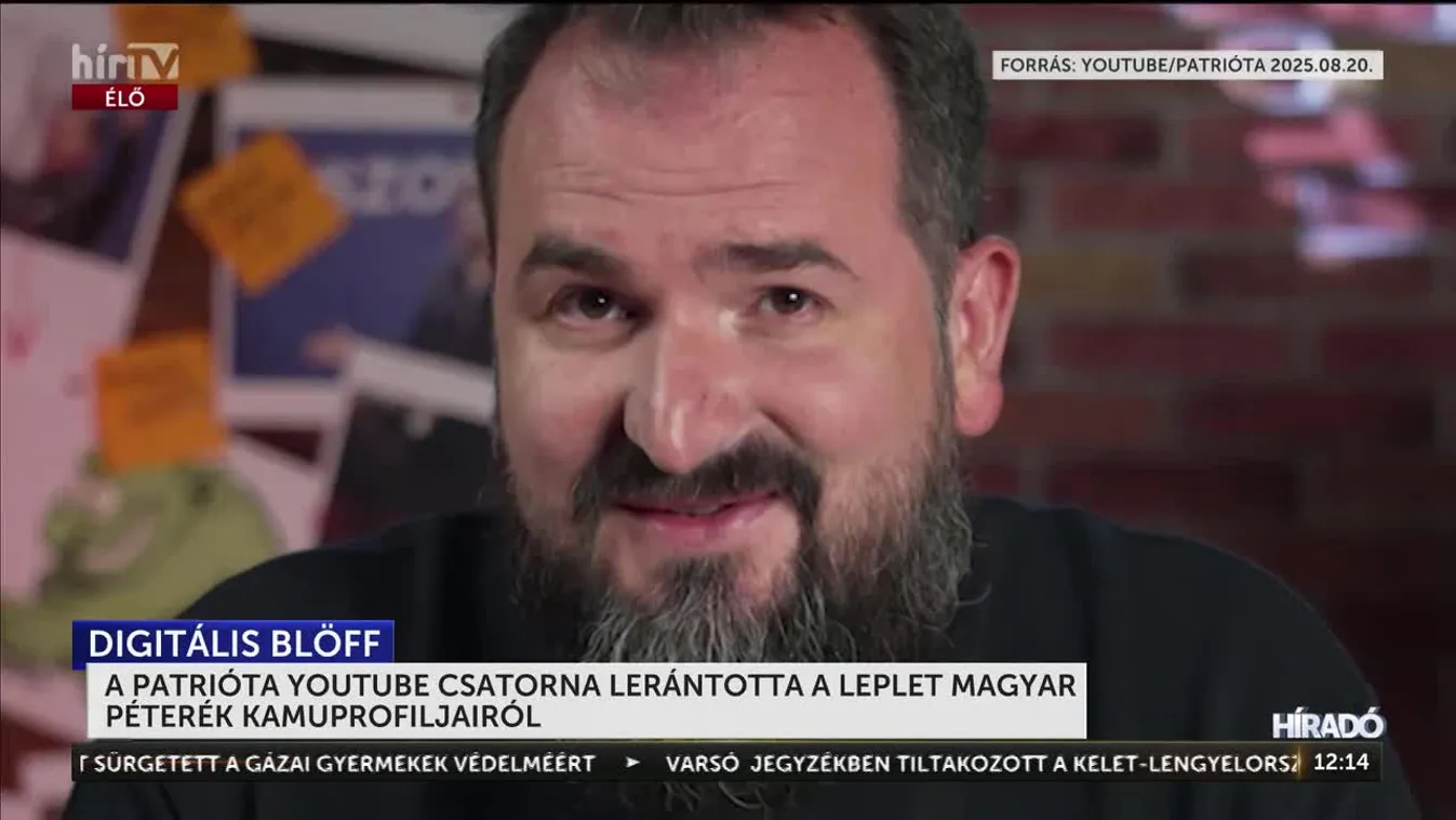 A PATRIÓTA YOUTUBE CSATORNA LERÁNTOTTA A LEPLET MAGYAR PÉTERÉK KAMUPROFILJAIRÓL