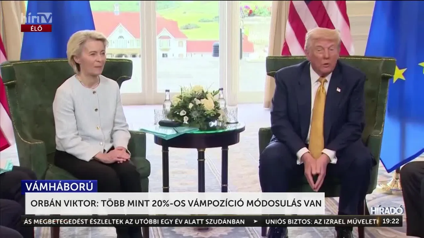 Orbán Viktor: Oldalba rúgja a nagy cégeket az EU és az Egyesült Államok vámmegállapodása + videó