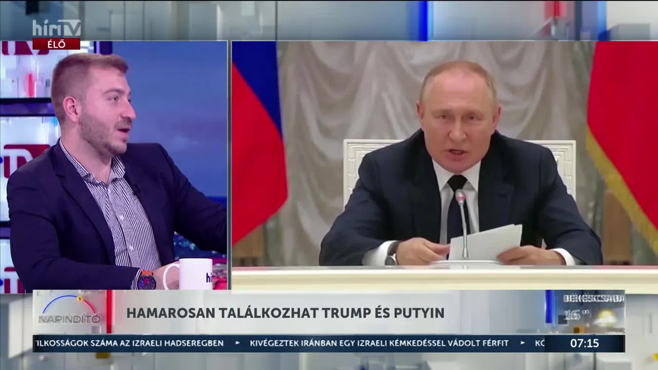 HÁROMÓRÁS MEGBESZÉLÉST FOLYTATOTT VLAGYIMIR PUTYIN OROSZ ELNÖK ÉS STEVEN WITKOFF