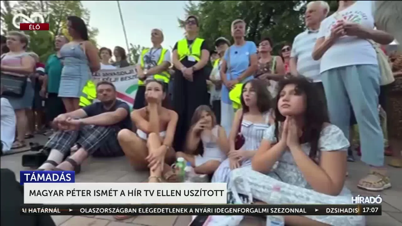 Magyar Péter ismét a HírTV ellen uszított