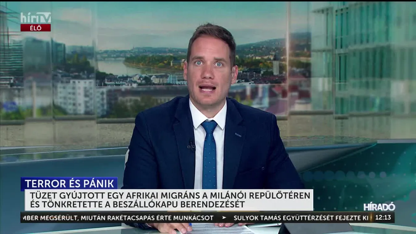 Egy afrikai migráns tüzet gyújtott a milánói repülőtéren