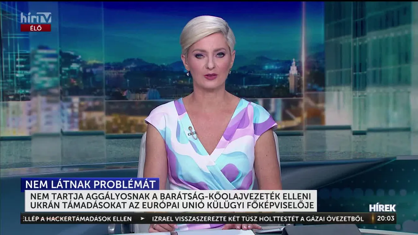 NEM TARTJA AGGÁLYOSNAK A BARÁTSÁG-KŐOLAJVEZETÉK ELLENI UKRÁN TÁMADÁSOKAT AZ EURÓPAI UNIÓ KÜLÜGYI FŐKÉPVISELŐJE