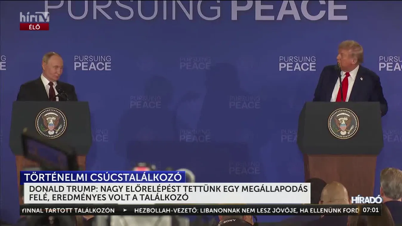 Trump-Putyin: Eredményes volt a találkozó