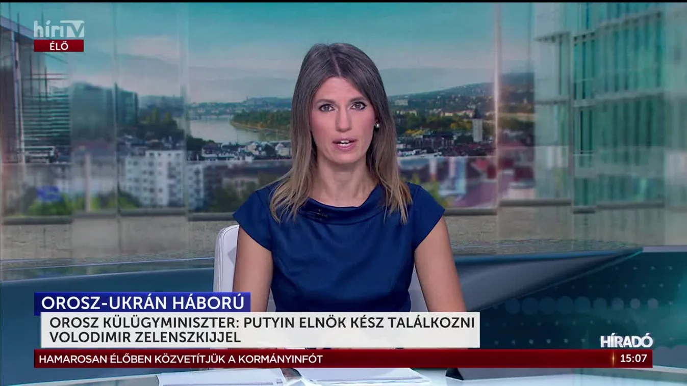 OROSZ KÜLÜGYMINISZTER: PUTYIN ELNÖK KÉSZ TALÁLKOZNI VOLODIMIR ZELENSZKIJJEL