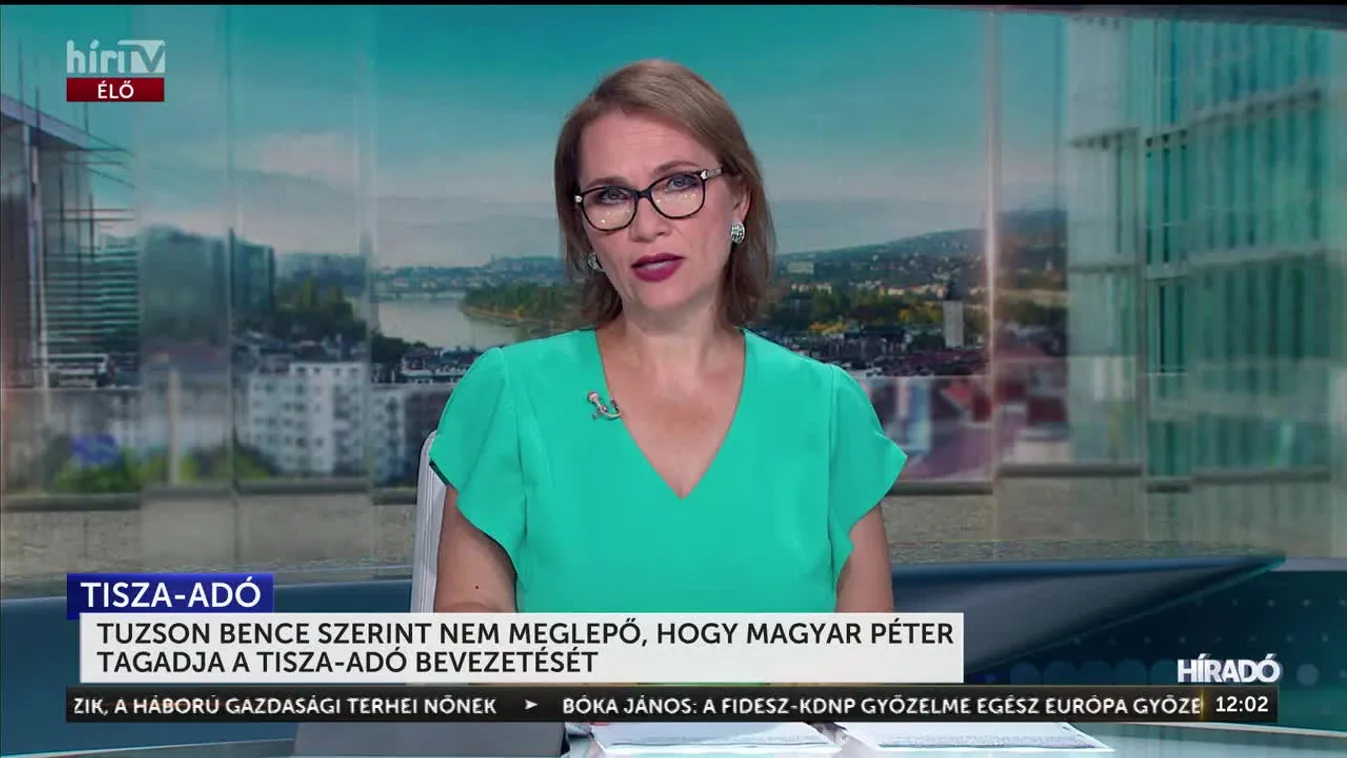 Tuzson Bence szerint nem meglepő, hogy Magyar Péter tagadja a Tisza-adó bevezetését