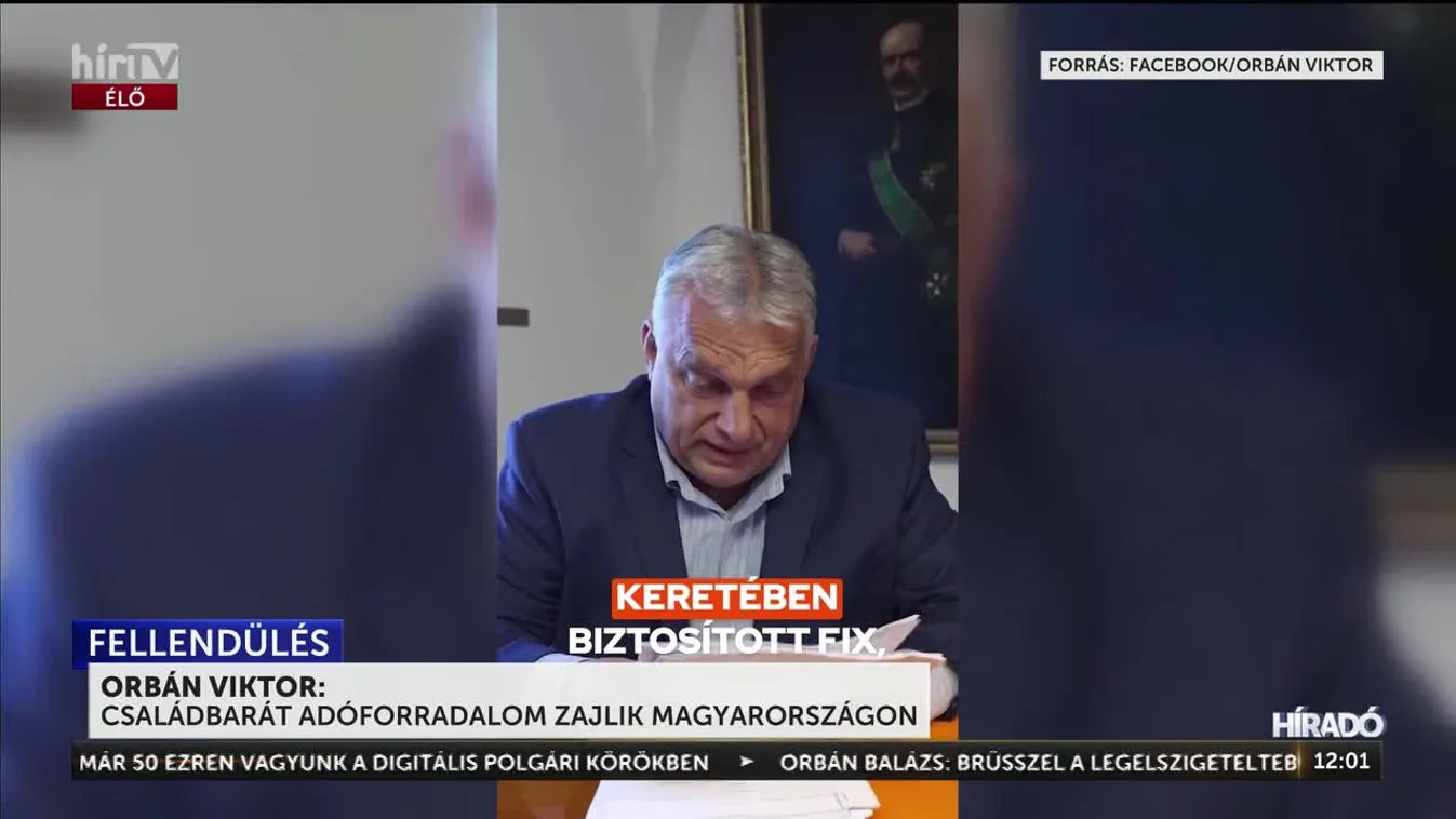 Orbán Viktor: Családbarát adóforradalom zajlik Magyarországon