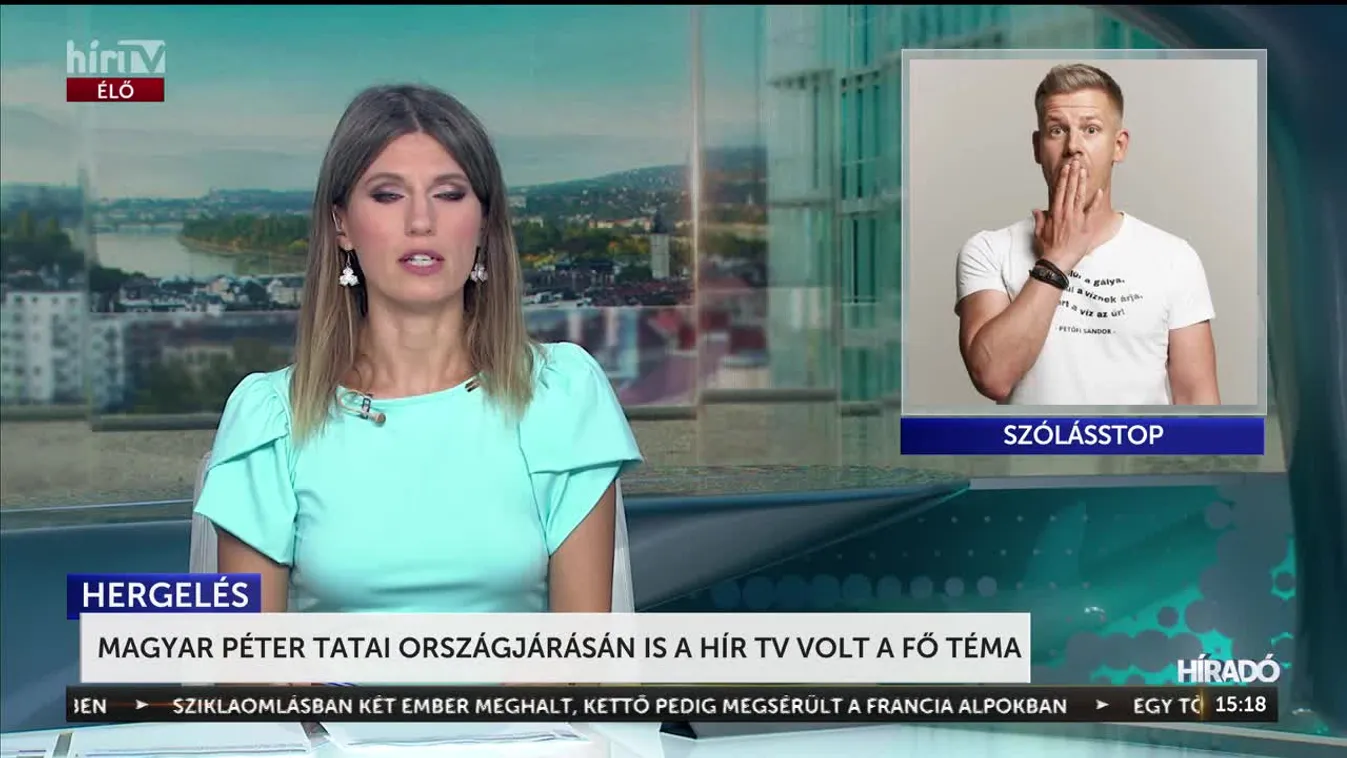 MAGYAR PÉTER TATAI ORSZÁGJÁRÁSÁN IS A HÍR TV VOLT A FŐ TÉMA
