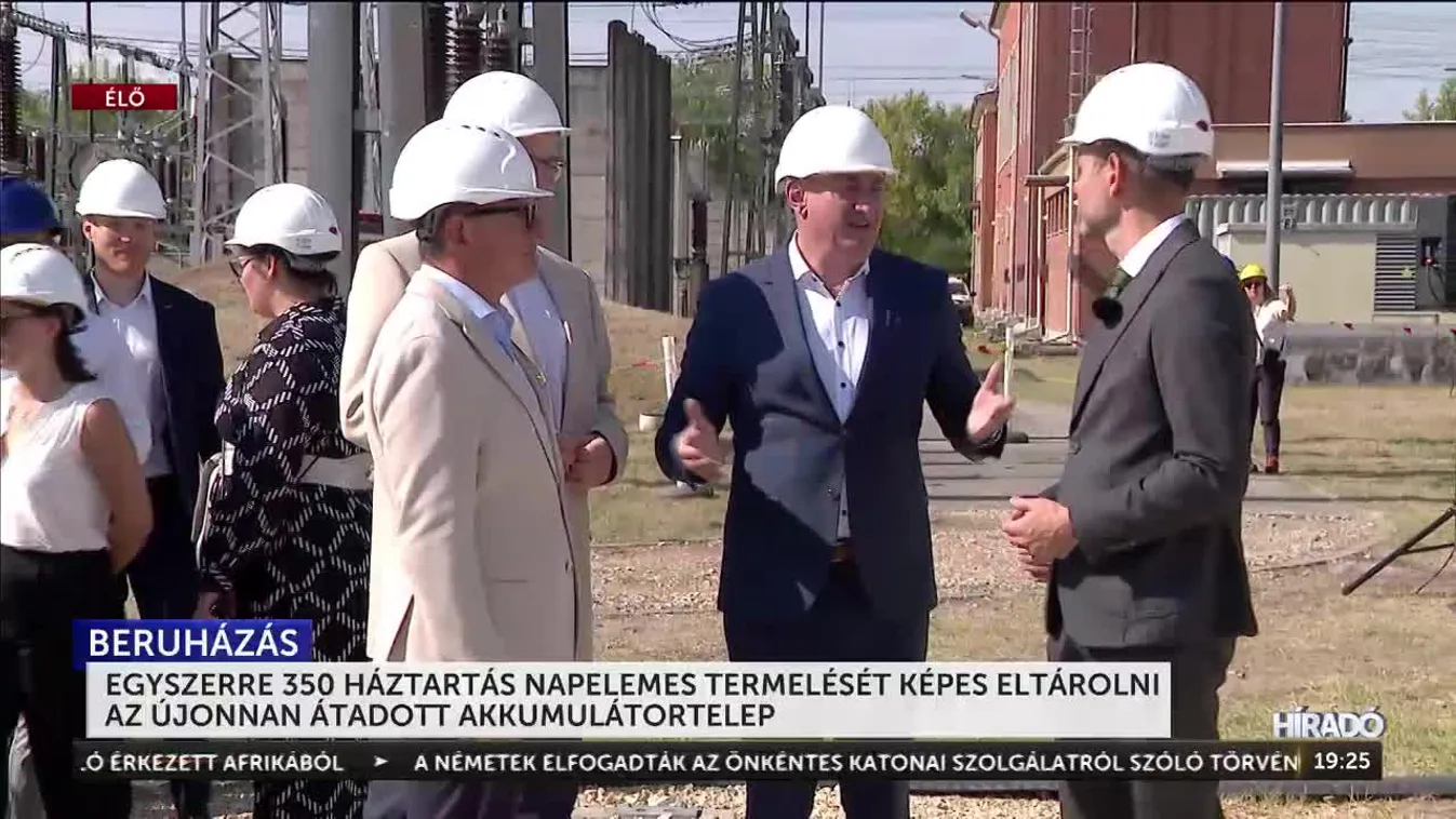 EGYSZERRE 350 HÁZTARTÁS NAPELEMES TERMELÉSÉT KÉPES ELTÁROLNI AZ ÚJONNAN ÁTADOTT AKKUMULÁTORTELEP