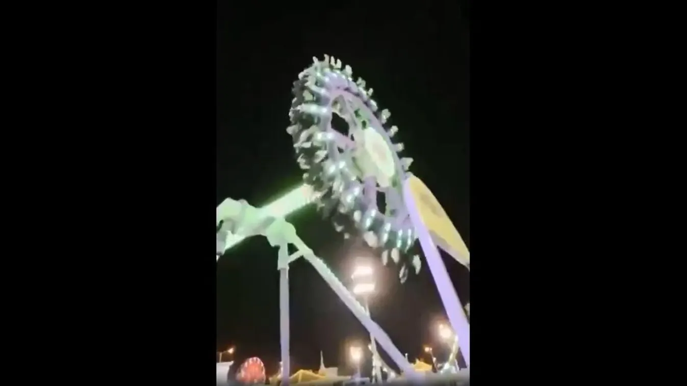 Kettétört a vidámparki játék, emberek zuhantak a földre