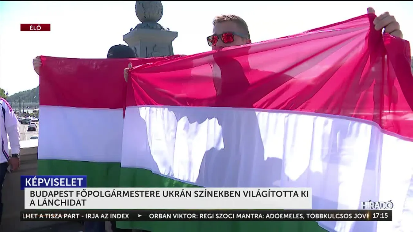 Botrány a Lánchídon: Karácsony ukrán színekkel ünnepel, miközben Zelenszkij fenyegeti Magyarországot + videó
