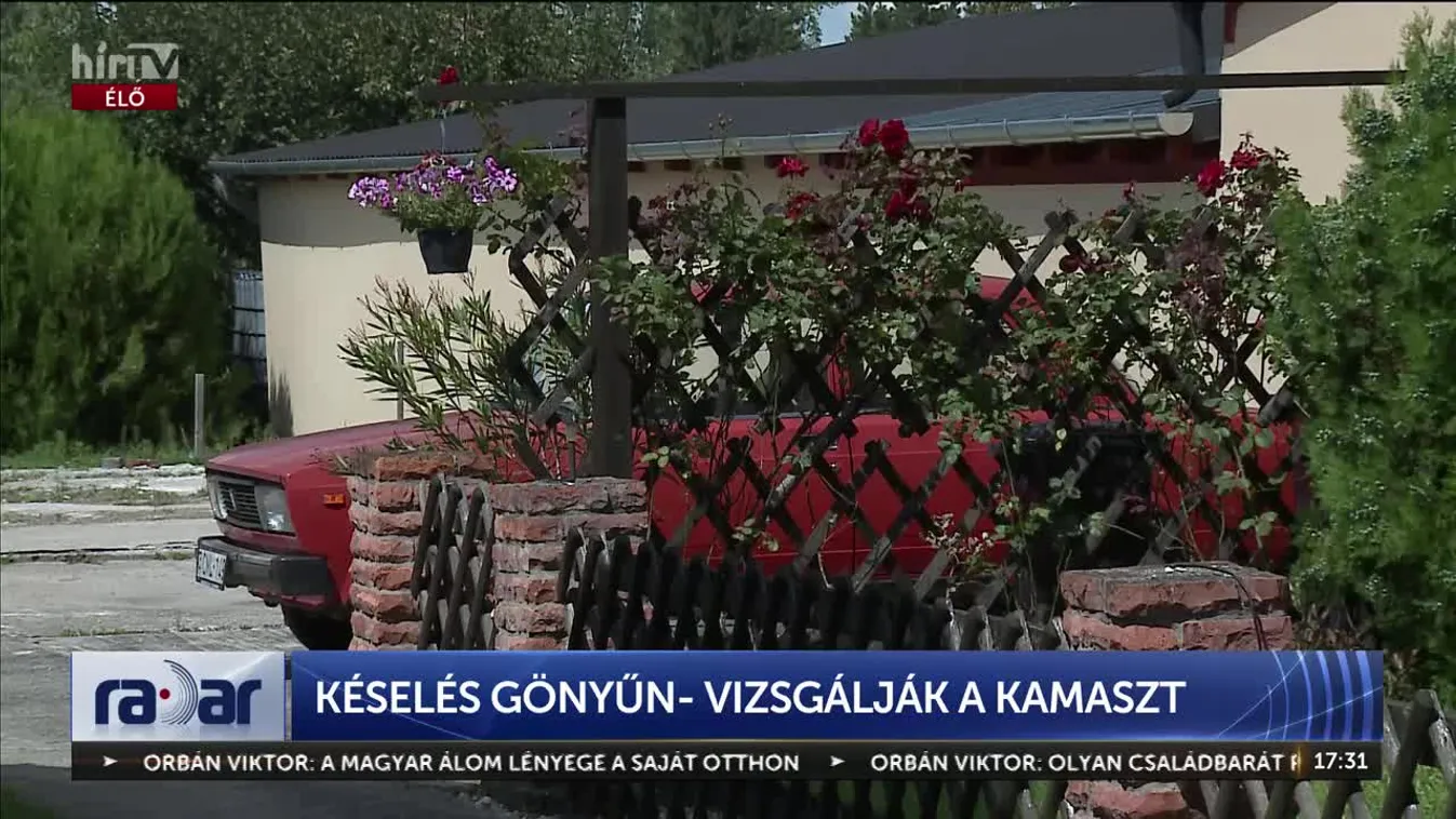 Radar – Késelés Gyönyűn –Vizsgálják a kamaszt