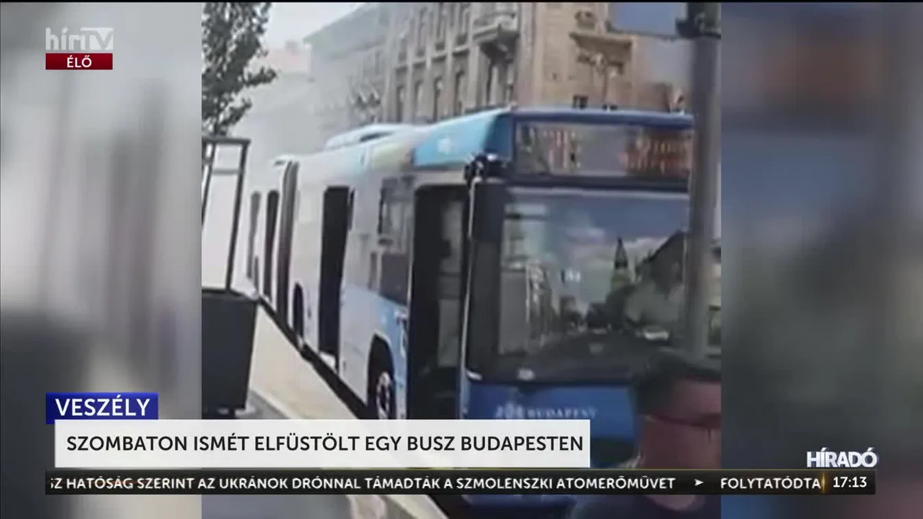 Ismét felcsapott a füst egy BKV-buszból Budapesten
