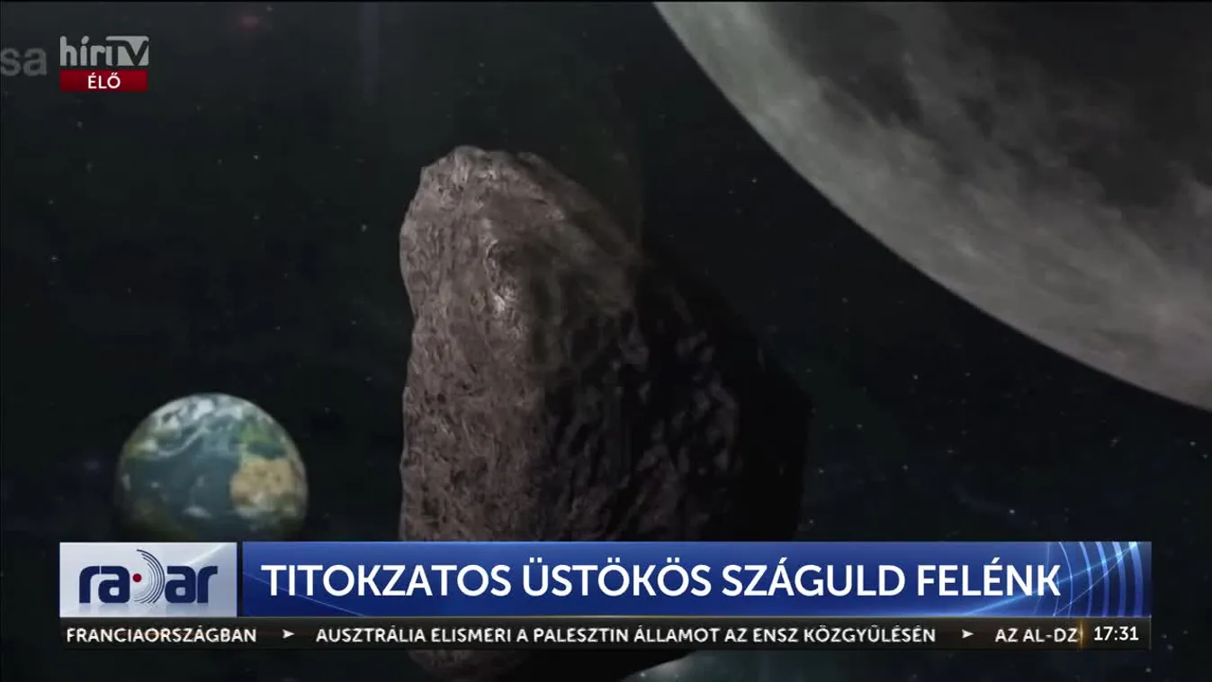 Radar - TITOKZATOS INTERSZTELLÁRIS ÜSTÖKÖS SZÁGULD A NAPRENDSZER FELÉ