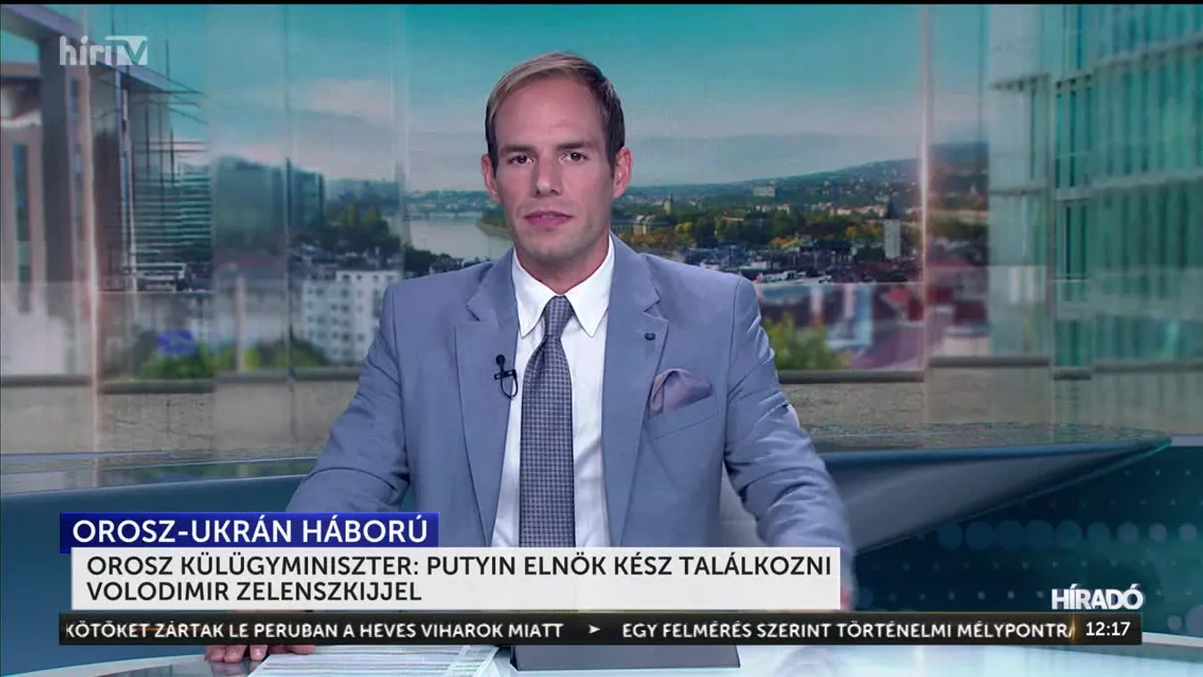 Orosz külügyminiszter: Putyin elnök kész találkozni Volodimir Zelenszkijjel