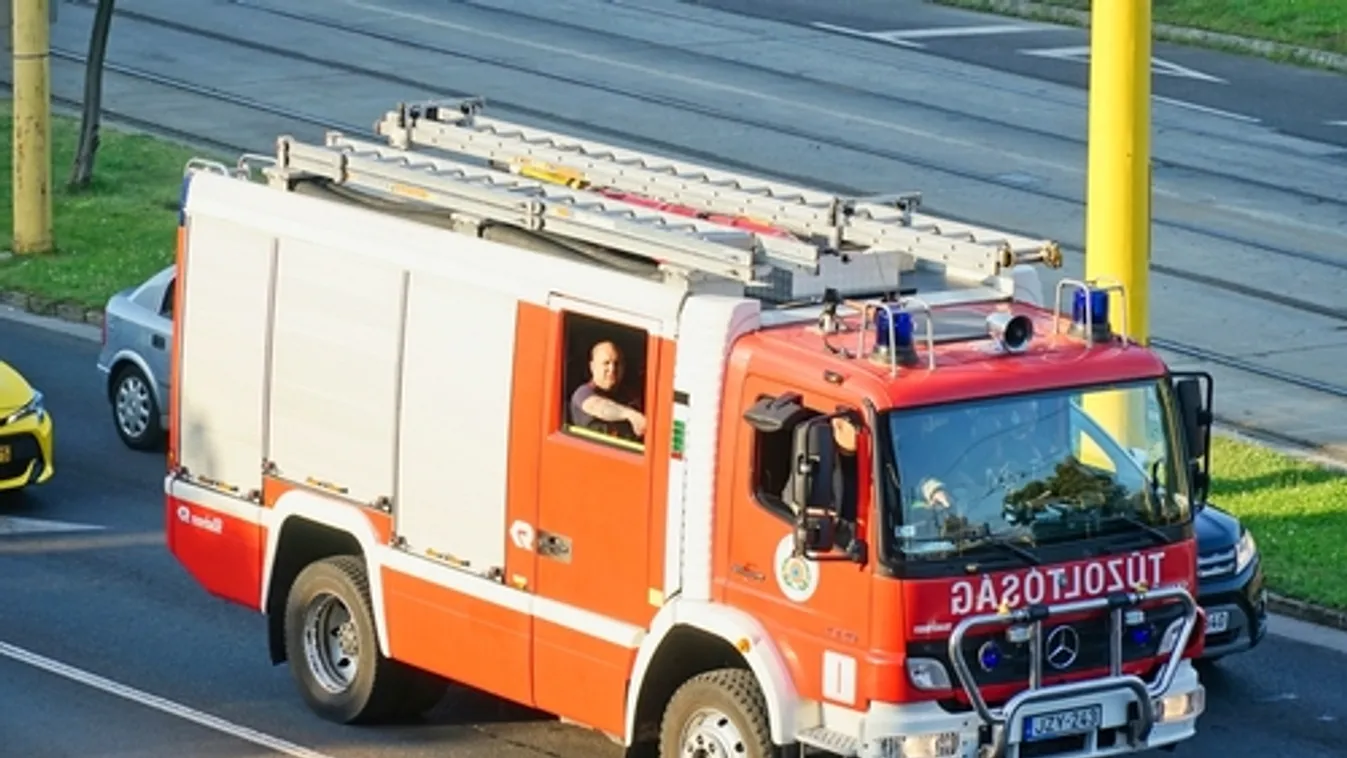 Ég egy busz az V. kerületben