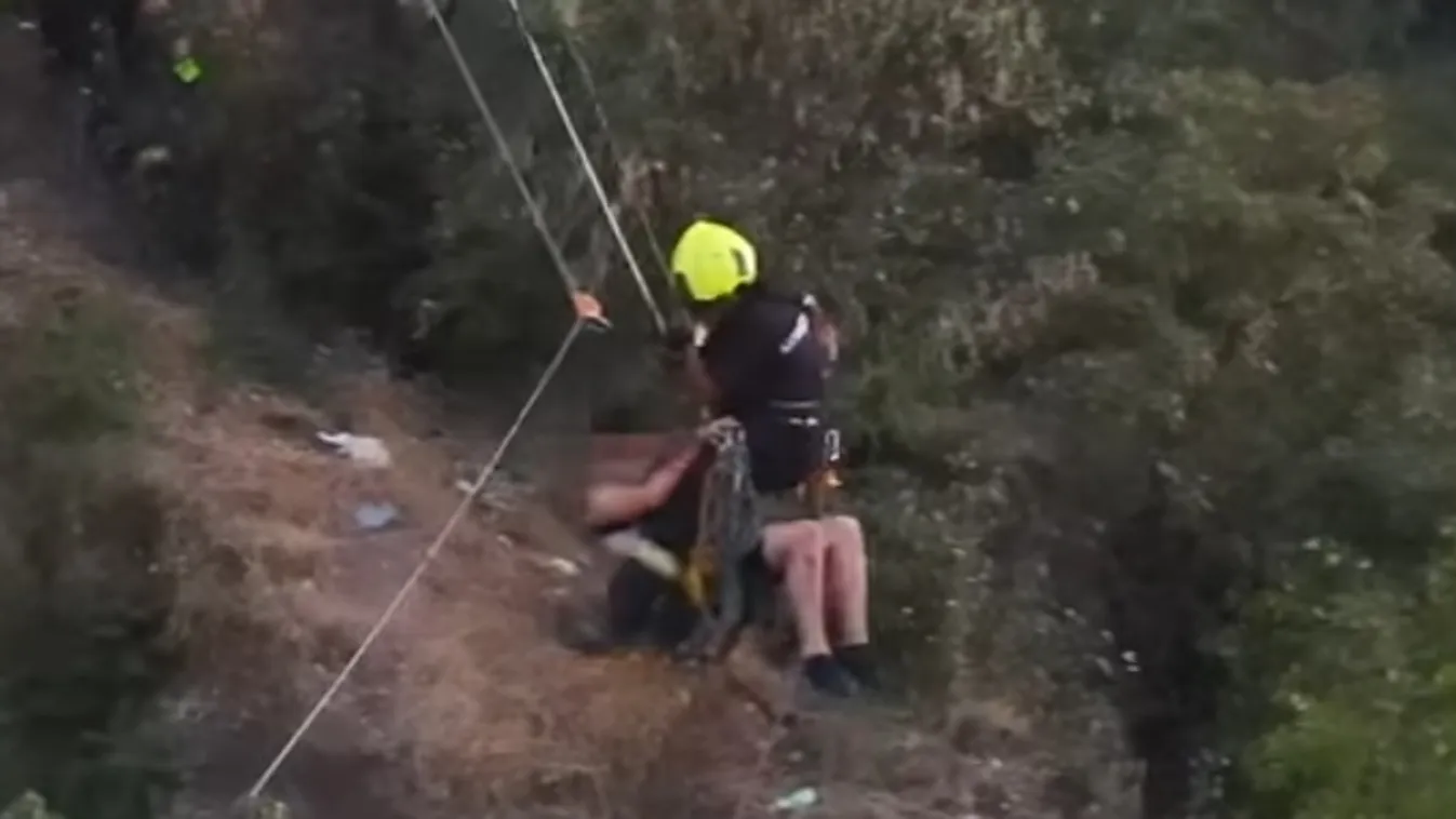 Sérült kirándulót mentettek a Gellért-hegyről + videó