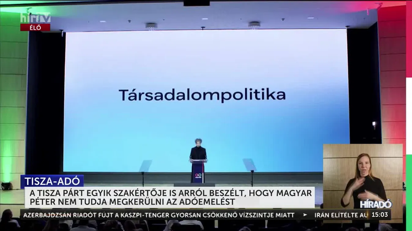 A TISZA PÁRT EGYIK SZAKÉRTŐJE IS ARRÓL BESZÉLT, HOGY MAGYAR PÉTER NEM TUDJA MEGKERÜLNI AZ ADÓEMELÉST