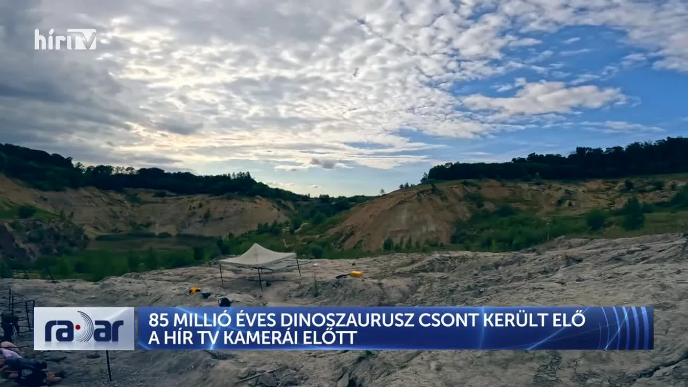 Radar - 85 MILLIÓ ÉVES DINOSZAURUSZ CSONT KERÜLT ELŐ A HÍR TV KAMERÁI ELŐTT
