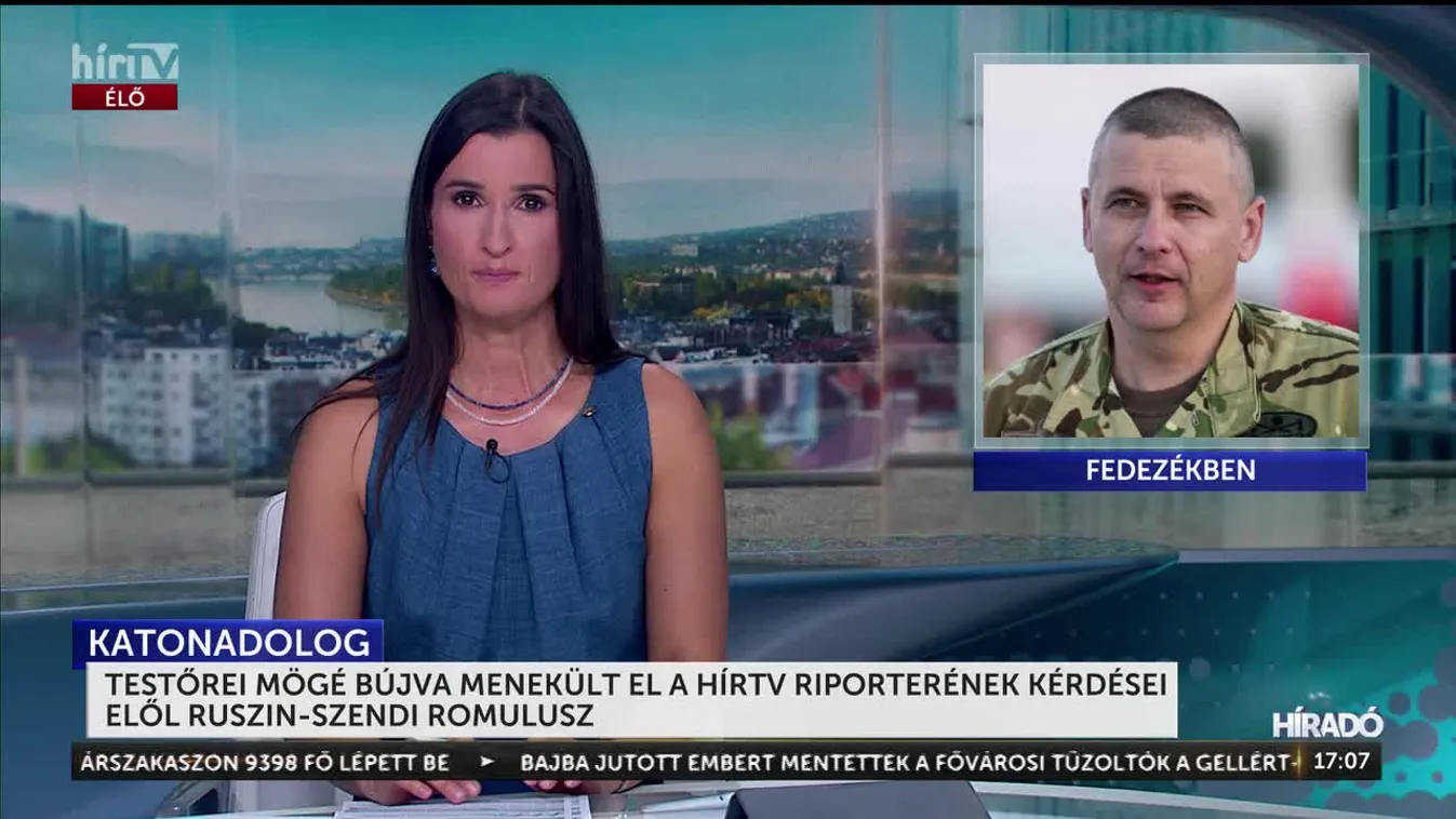 Testőrei mögé bújva menekült el a HírTV riporterének kérdései elől Ruszin-Szendi Romulusz
