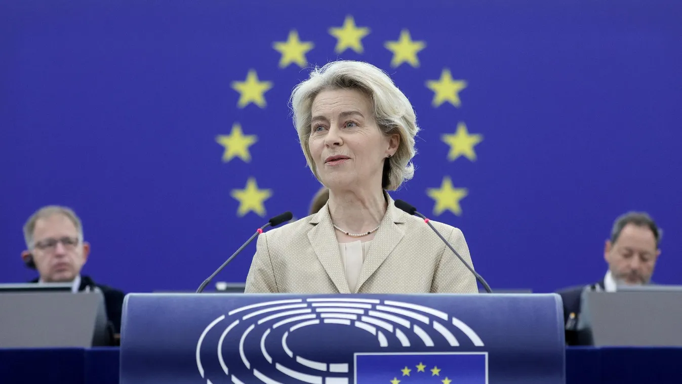 Európai katonai alakulatok esetleges ukrajnai telepítéséről beszélt Ursula von der Leyen