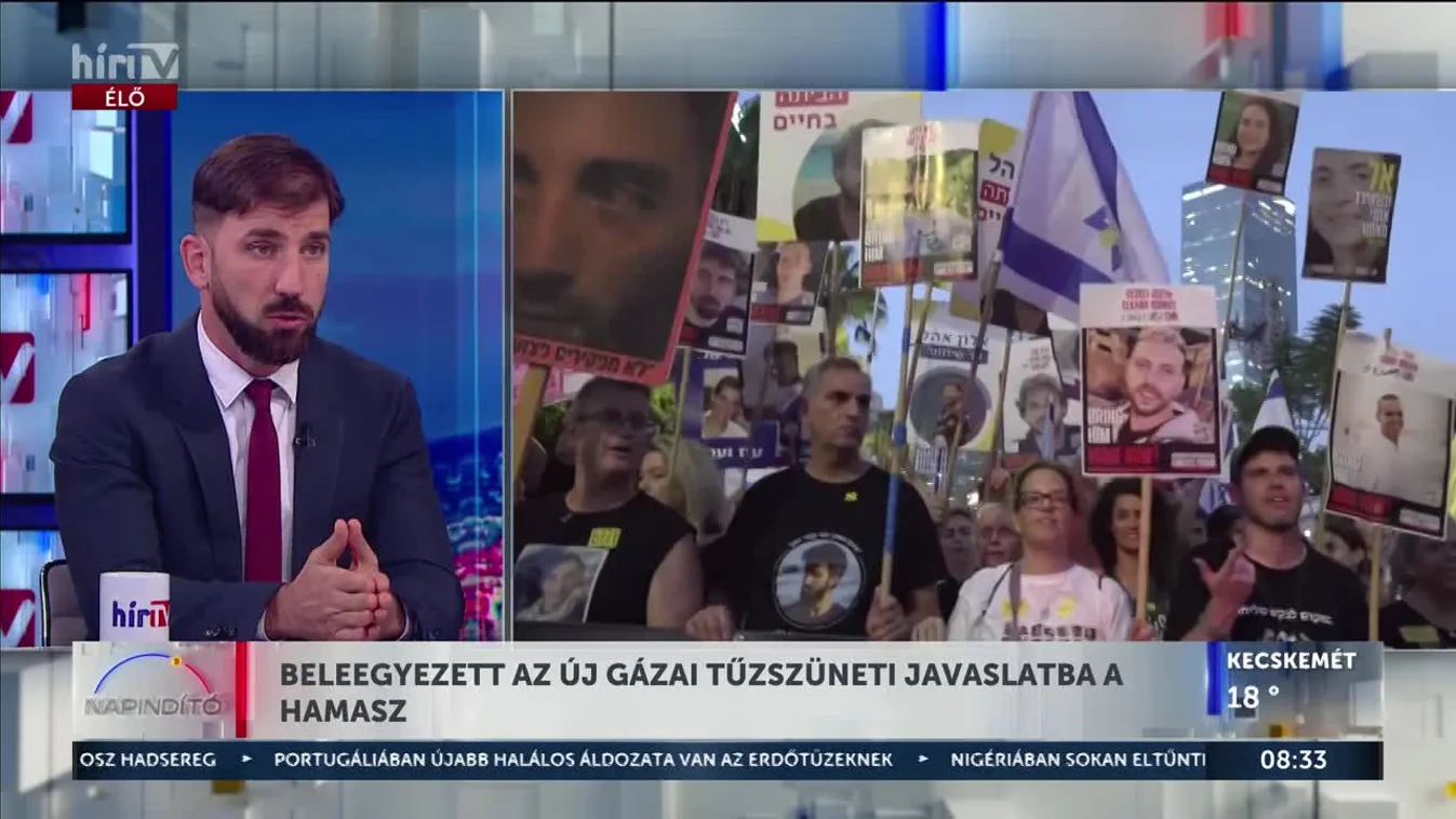 Napindító – Beleegyezett az új gázai tűzszüneti javaslatba a Hamasz